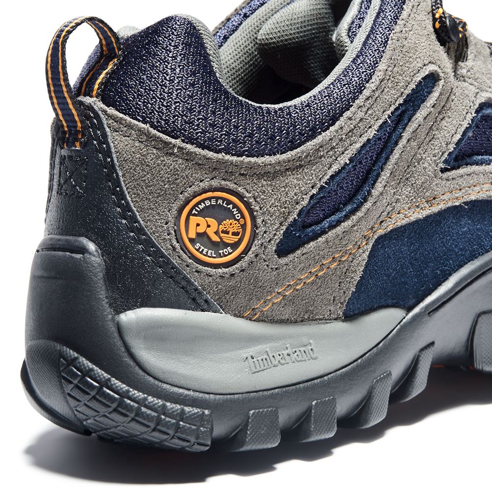 Timberland Mens Work Shoes PRO® Mudsill Steel Toe - Grey/Blue - India XM4013256